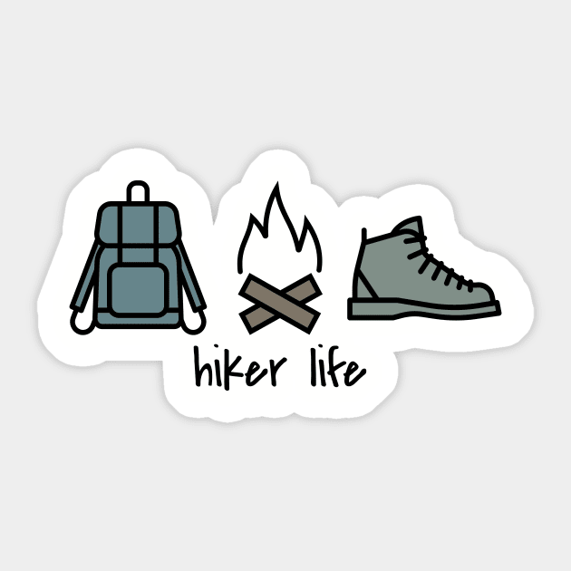 Hiker Life Sticker by nyah14